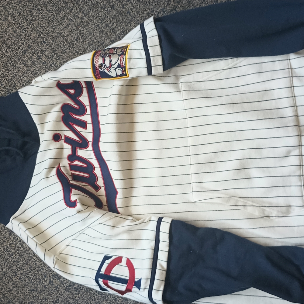 Twins Pinstripe Hoodie